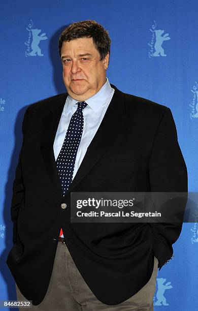 Actor John Goodman attends the photocall for 'In The Electric Mist' as part of the 59th Berlin Film Festival at the Grand Hyatt Hotel on February 7,...