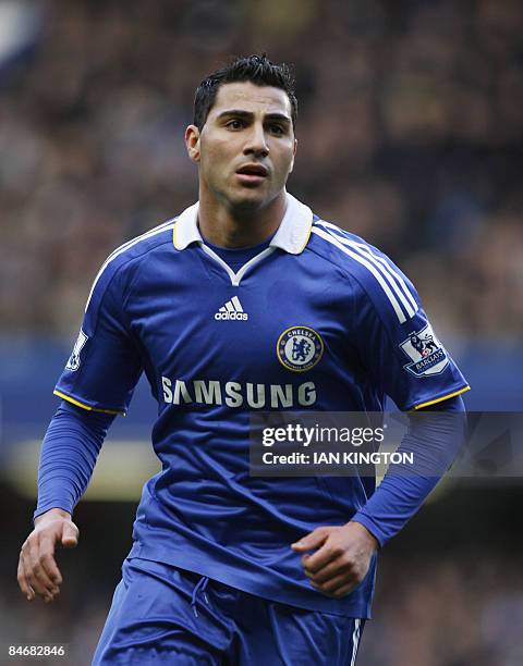 Chelsea's Portugese player Ricardo Quaresma, on loan from Inter Milan, runs during their Premier League football match against Hull City at Stamford...