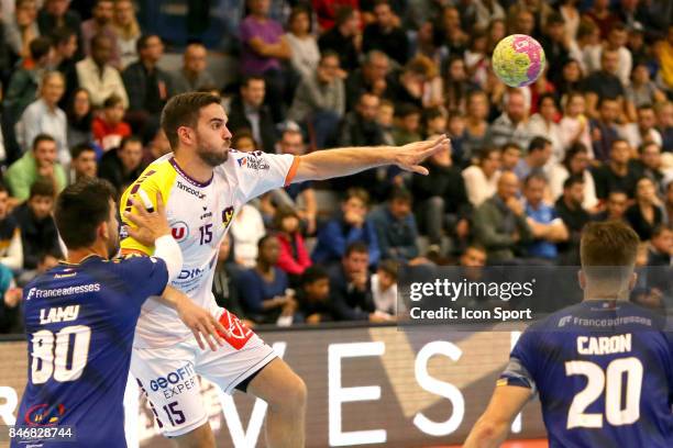 Jerko Matulic of Nantes during Lidl Star Ligue match between Massy Essonne Handball and HBC Nantes on September 13, 2017 in Massy, France.