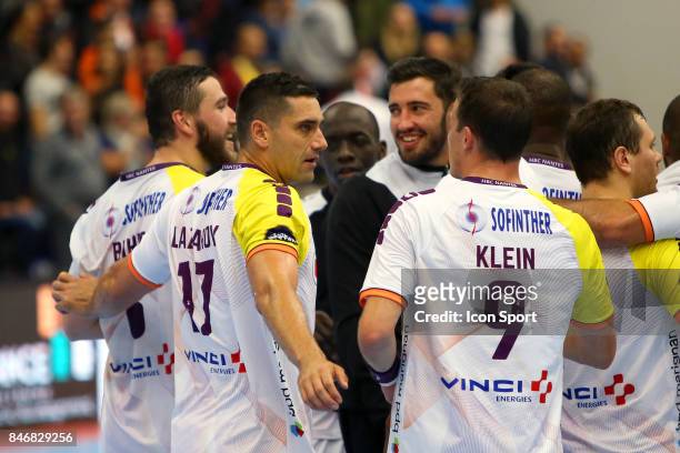 Kiril Lazarov of Nantes during Lidl Star Ligue match between Massy Essonne Handball and HBC Nantes on September 13, 2017 in Massy, France.