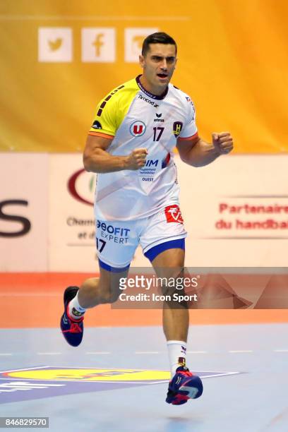 Kiril Lazarov of Nantes during Lidl Star Ligue match between Massy Essonne Handball and HBC Nantes on September 13, 2017 in Massy, France.