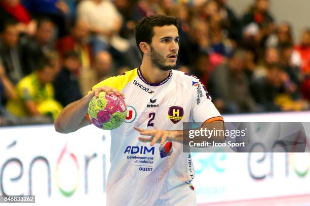 Romain Lagarde of Nantes during Lidl Star Ligue match between Massy Essonne Handball and HBC Nantes on September 13, 2017 in Massy, France.