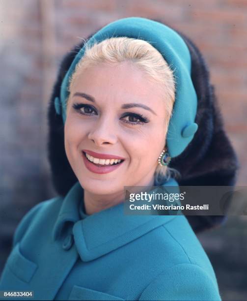 Rome, Italy, January 1968. Italian actress Sandra Milo.