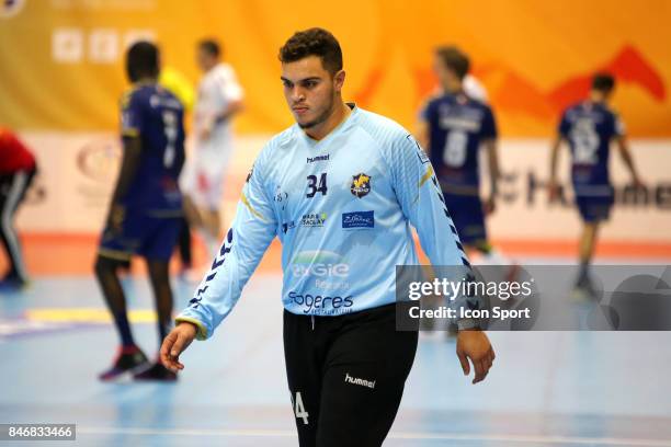 Samir Bellahcene of Massy during Lidl Star Ligue match between Massy Essonne Handball and HBC Nantes on September 13, 2017 in Massy, France.