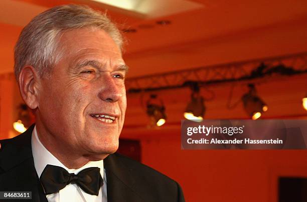 German Economy Minister Michael Glos arrives at the 2009 Sports Gala 'Ball des Sports' at the Rhein-Main Hall on February 7, 2009 in Wiesbaden,...