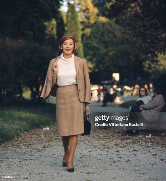 Milan, Italy, October 1965. The Italian actress Lauretta Masiero.