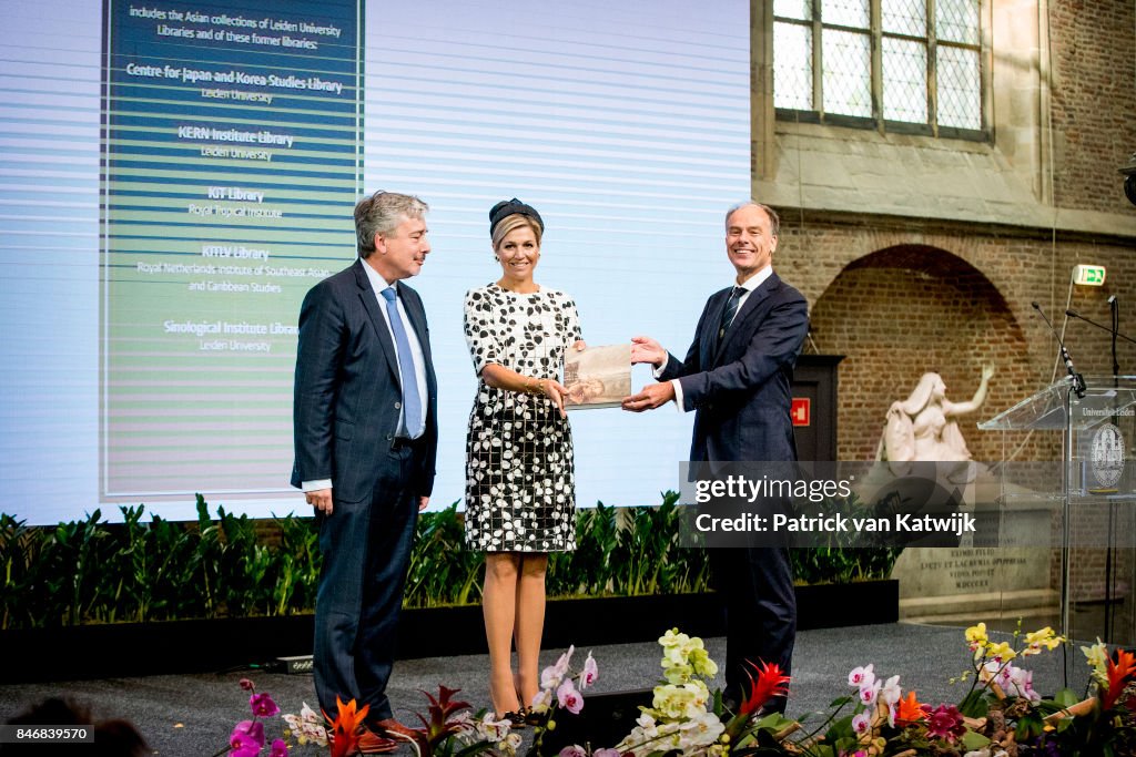 Queen Maxima opens the new Asian Library of the University Leiden