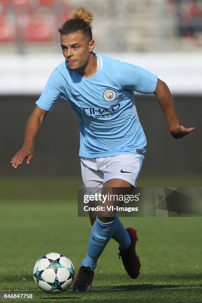 Joel Latibeaudiere of Manchester City U19 during the UEFA Youth League match between Feyenoord Rotterdam U19 and Manchester City U19 at the van Donge...