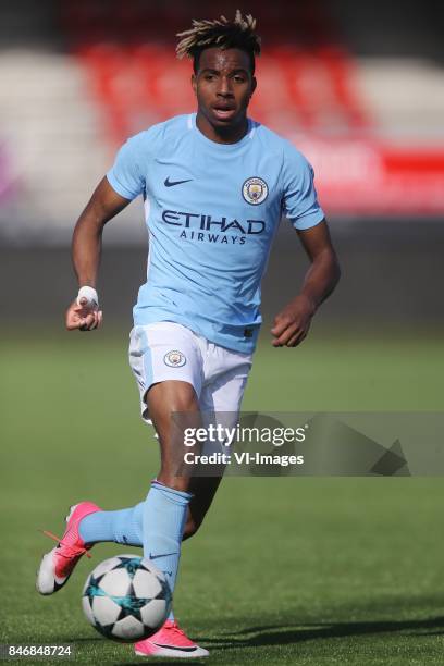 Demeaco Duganey of Manchester City U19 during the UEFA Youth League match between Feyenoord Rotterdam U19 and Manchester City U19 at the van Donge &...