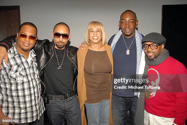 Songwriters Tricky Stewart, Johnta Austin, Billboard magazine Senior Editor Gail Mitchell, songwriter Manuel Seal and producer/songwriter Jermaine...