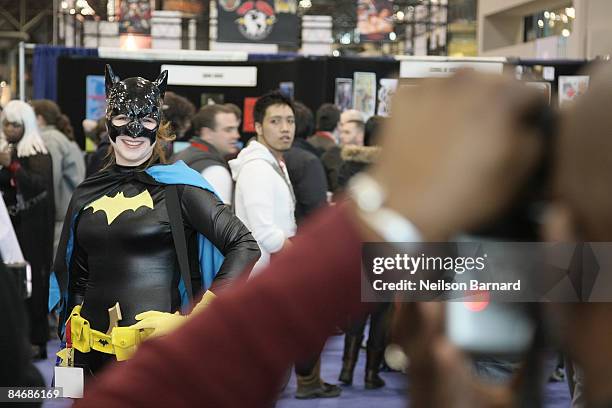Fan poses as her favorite comic book and science fiction character 'Batgirl' at the 2009 New York Comic Con at the Jacob Javits Center on February 7,...