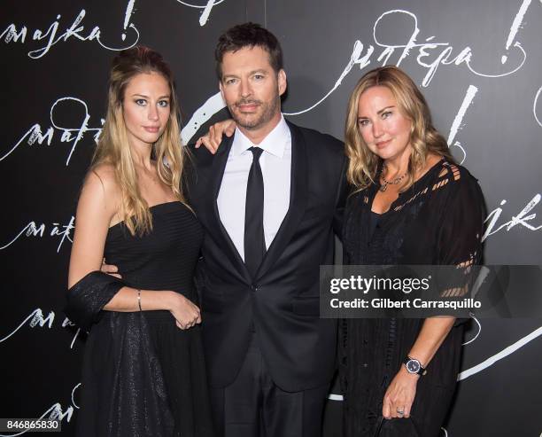 Georgia Tatum Connick, singer/TV host Harry Connick Jr and model Jill Goodacre attend 'mother!' New York Premiere at Radio City Music Hall on...