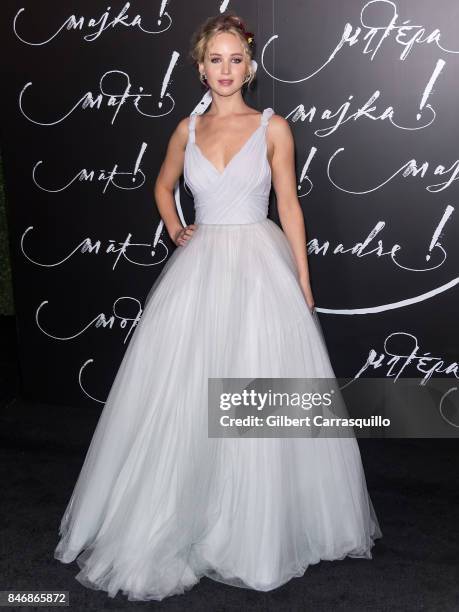 Actress Jennifer Lawrence attends 'mother!' New York Premiere at Radio City Music Hall on September 13, 2017 in New York City.