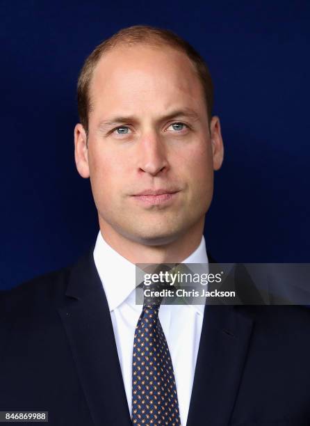 Prince William, Duke of Cambridge visits Aintree University Hospital on September 14, 2017 in Liverpool, England. The Duke visited Aintree University...