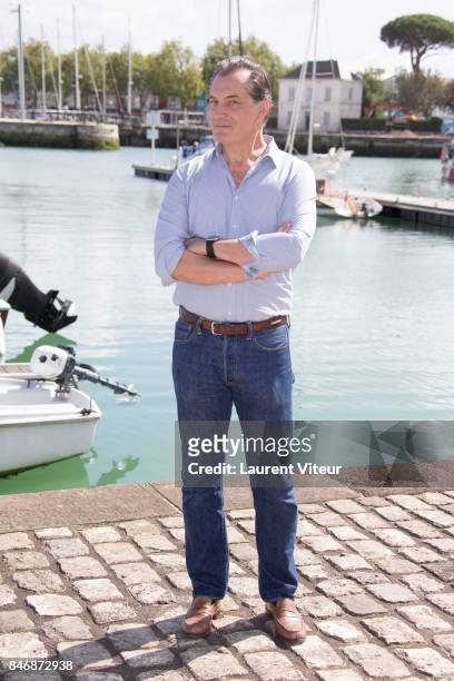 Actor Samuel Labarthe attends "Petits Meutres d'Agatha Christie" Photocall during 19th Festival Of TV Fiction on September 14, 2017 in La Rochelle,...