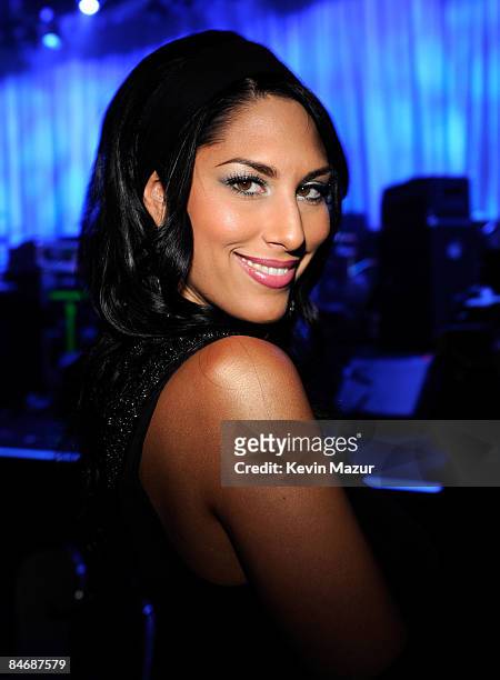Bria Valente attends the 2009 GRAMMY Salute To Industry Icons honoring Clive Davis at the Beverly Hilton Hotel on February 7, 2009 in Beverly Hills,...