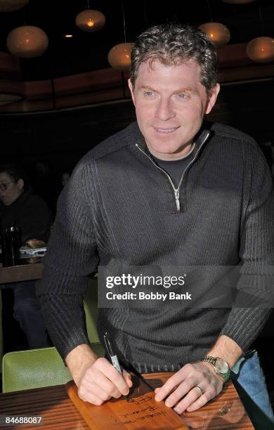 Bobby Flay visits Bobby's Burger Palace at the Monmouth Mall on February 7, 2009 in Eatontown, New Jersey.