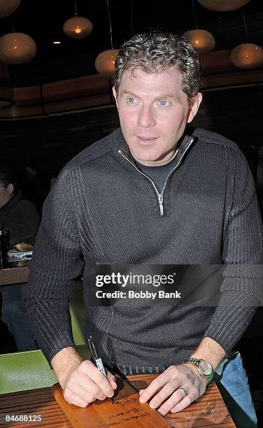 Bobby Flay visits Bobby's Burger Palace at the Monmouth Mall on February 7, 2009 in Eatontown, New Jersey.