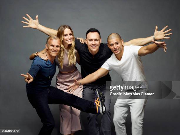 Actors Richard Sammel, Ruta Gedmintas, Kevin Durand and Miguel Gomez from 'The Strain' are photographed for Entertainment Weekly Magazine on July 21,...