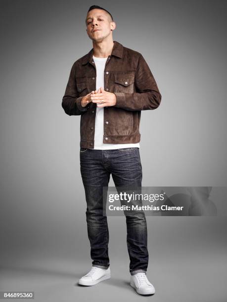 Actor Theo Rossi from 'Marvels Luke Cage' is photographed for Entertainment Weekly Magazine on July 21, 2016 at Comic Con in the Hard Rock Hotel in...