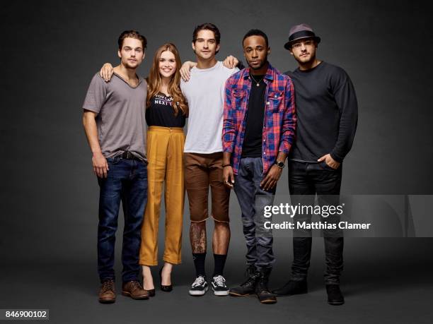 Actors Dylan Sprayberry, Holland Roden, Tyler Posey, Khylin Rhambo and Cody Christian from 'Teen Wolf' are photographed for Entertainment Weekly...