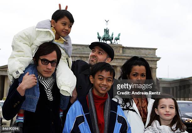 Gael Garcia Bernal, Martin Delos Santos, director Lukas Moodysson, Jan Nicdao, Marife Necesito and Sophie Nyweide attend the Special Photocall for...