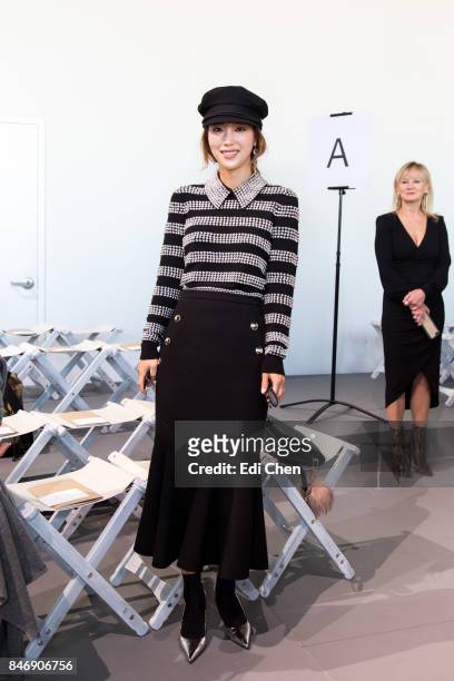 Ki Eun-Se attends the Michael Kors runway show during New York Fashion Week at Spring Studios on September 13, 2017 in New York City.