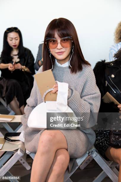 Fil Xiaobai attends the Michael Kors runway show during New York Fashion Week at Spring Studios on September 13, 2017 in New York City.