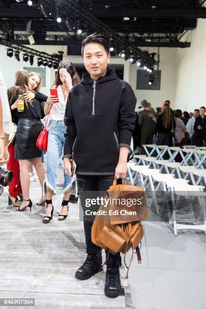 Mr Bags attends the Michael Kors runway show during New York Fashion Week at Spring Studios on September 13, 2017 in New York City.