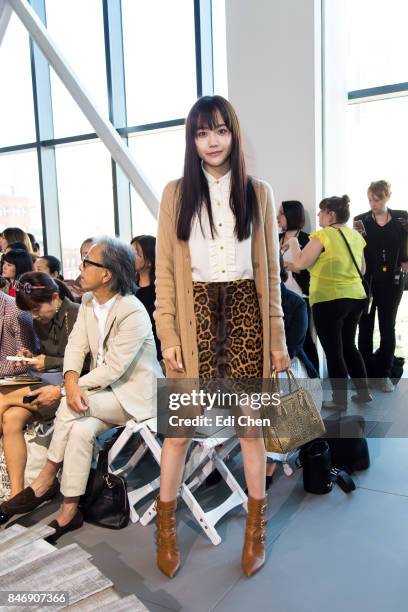 AiRi Matsui attends the Michael Kors runway show during New York Fashion Week at Spring Studios on September 13, 2017 in New York City.