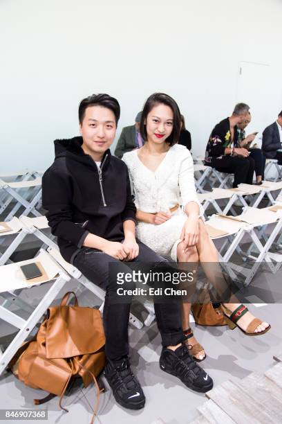 Mr Bags & Anny Fan attend the Michael Kors runway show during New York Fashion Week at Spring Studios on September 13, 2017 in New York City.