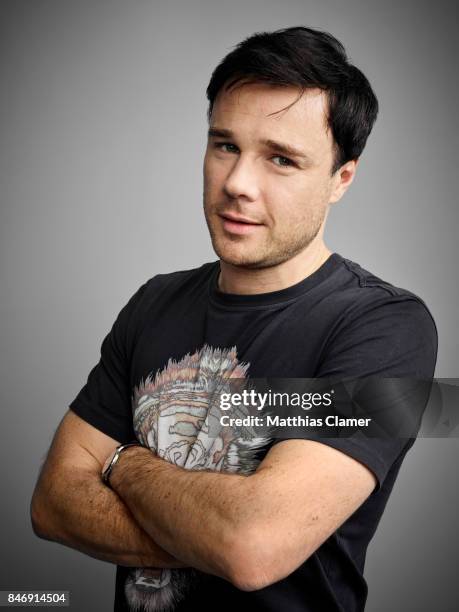 Actor Rupert Evans from 'The Man in the High Castle' is photographed for Entertainment Weekly Magazine on July 21, 2016 at Comic Con in the Hard Rock...