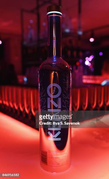 Belvedere Vodka KENZO bottle is seen during KENZO, Humberto Leon, Carol Lim And Natasha Lyonne Premiere "Cabiria, Charity, Chastity" In New York City...