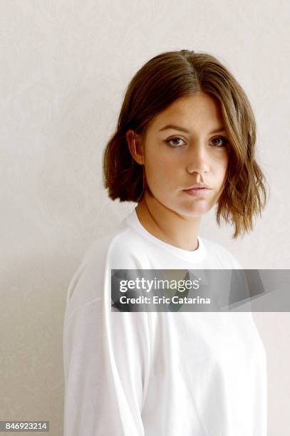 Actress Adele Exarchopoulos is photographed for Self Assignment on September 7, 2017 in Venice, Italy.