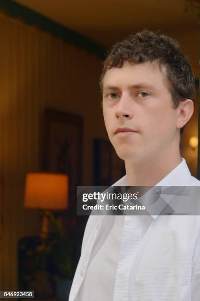 Actor Finnegan Oldfield is photographed for Self Assignment on September 5, 2017 in Venice, Italy.