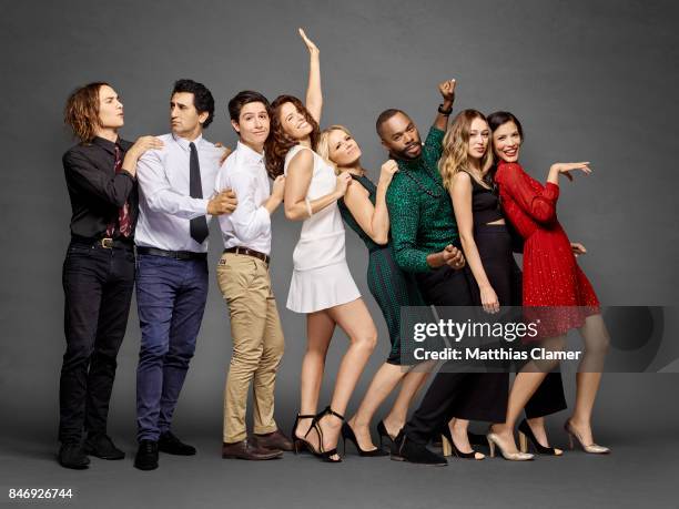 Actors Frank Dillane, Cliff Curtis, Lorenzo James Henrie, Mercedes Mason, Kim Dickens, Coleman Domingo, Alycia Debnam-Carey and Danay Garcia from...