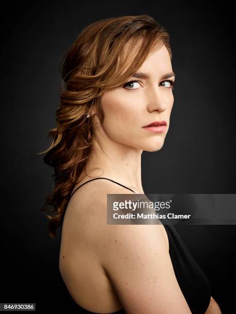 Actress Melanie Scrofano from 'Wynonna Earp' is photographed for Entertainment Weekly Magazine on July 21, 2016 at Comic Con in the Hard Rock Hotel...