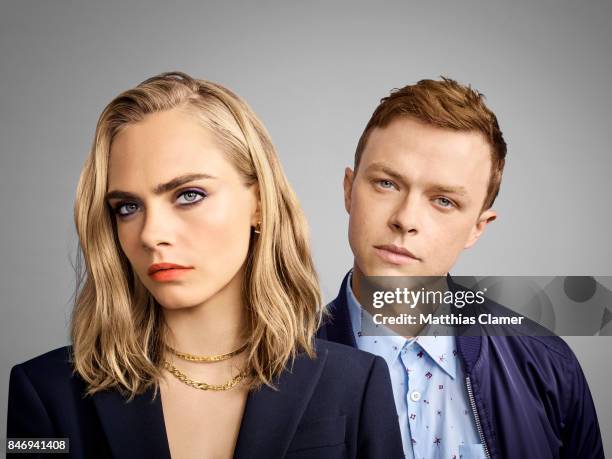 Actress Cara Delevingne and actor Dane DeHaan from 'Valerian and the City of a Thousand Planets' are photographed for Entertainment Weekly Magazine...