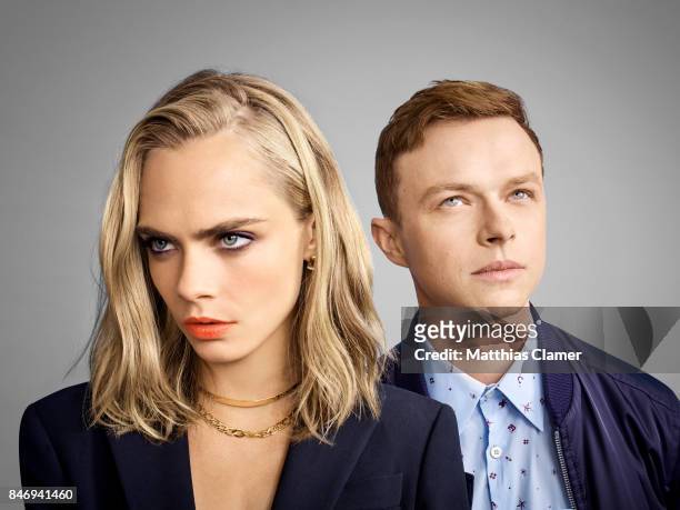 Actress Cara Delevingne and actor Dane DeHaan from 'Valerian and the City of a Thousand Planets' are photographed for Entertainment Weekly Magazine...