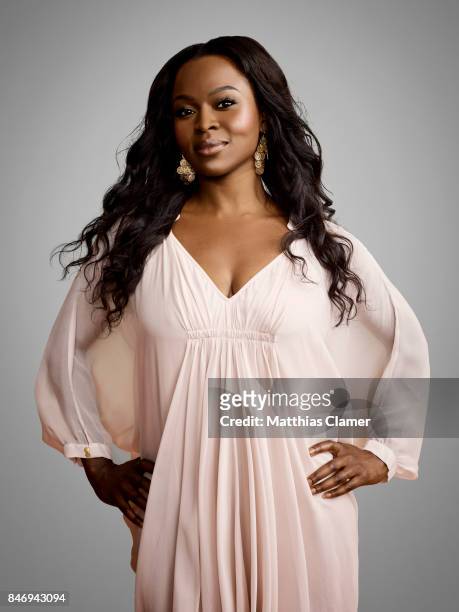 Actress Yetide Badaki from 'American Gods' is photographed for Entertainment Weekly Magazine on July 22, 2016 at Comic Con in the Hard Rock Hotel in...