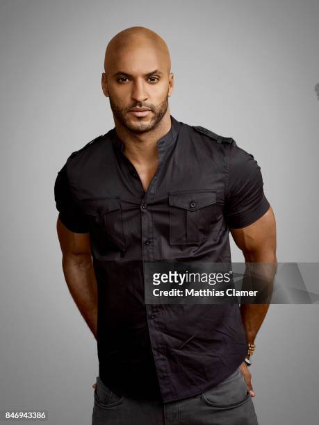 Actor Ricky Whittle from 'American Gods' is photographed for Entertainment Weekly Magazine on July 22, 2016 at Comic Con in the Hard Rock Hotel in...