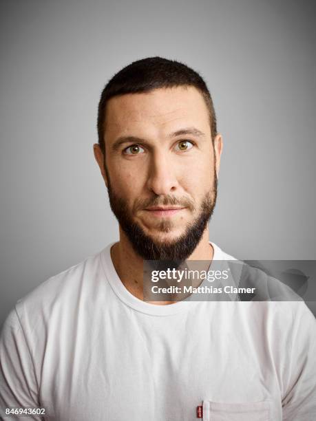 Actor Pablo Schreiber from 'American Gods' is photographed for Entertainment Weekly Magazine on July 22, 2016 at Comic Con in the Hard Rock Hotel in...