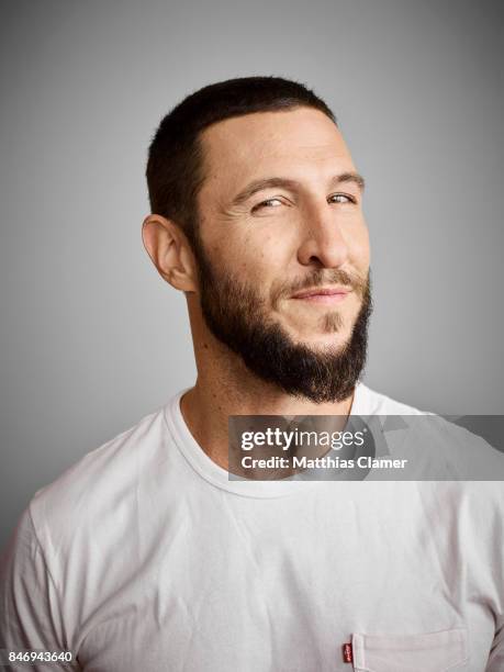 Actor Pablo Schreiber from 'American Gods' is photographed for Entertainment Weekly Magazine on July 22, 2016 at Comic Con in the Hard Rock Hotel in...