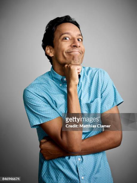 Actor Danny Pudi from 'Powerless' is photographed for Entertainment Weekly Magazine on July 22, 2016 at Comic Con in the Hard Rock Hotel in San...