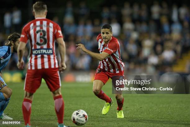 Marcelo Carrusca of Melbourne City in action during the FFA Cup Quarter Final match between Sydney FC and Melbourne City at Leichhardt Oval on...