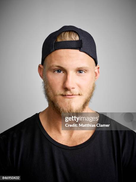 Actor Alexander Ludwig from 'Vikings' is photographed for Entertainment Weekly Magazine on July 22, 2016 at Comic Con in the Hard Rock Hotel in San...