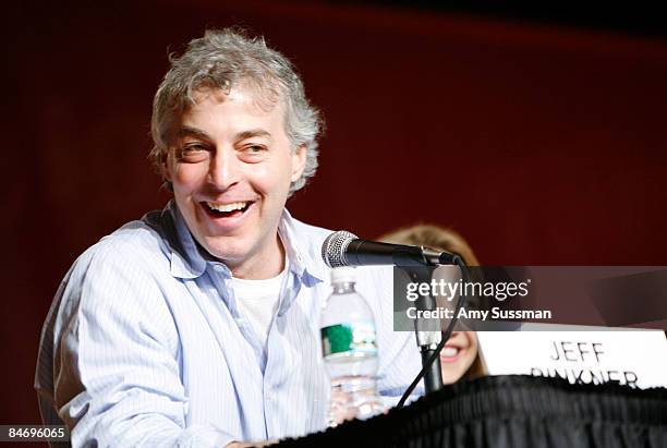 Executive Producer Jeff Pinkner speaks at panel discussion for FOX's "Fringe" at NY Comic-Con 09 at Jacob Javits Center on February 8, 2009 in New...