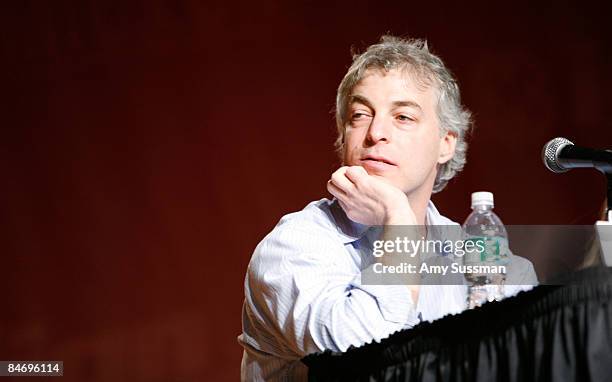 Executive Producer Jeff Pinkner speaks at panel discussion for FOX's "Fringe" at NY Comic-Con 09 at Jacob Javits Center on February 8, 2009 in New...