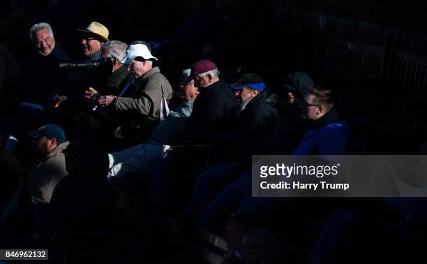 General view as fans look on from the stands during Day Three of the Specsavers County Championship Division One match between Somerset and...