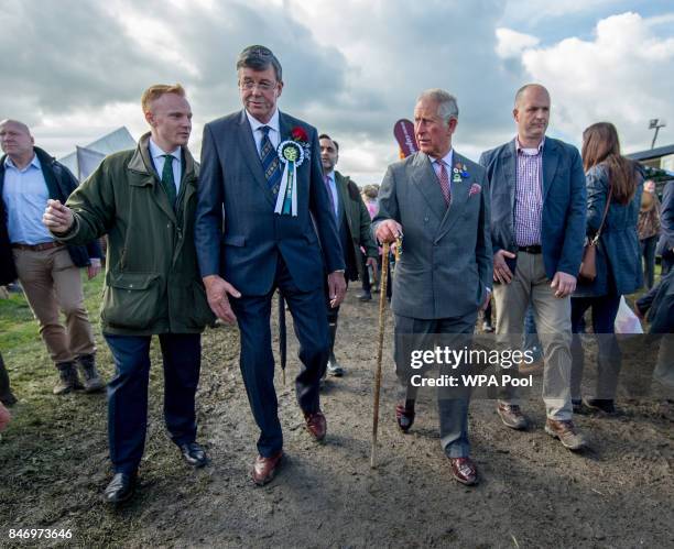 Prince Charles, Prince of Wales tours the grounds at The Westmorland County Show on September 14, 2017 in Milnthorpe, England. During his tour of the...
